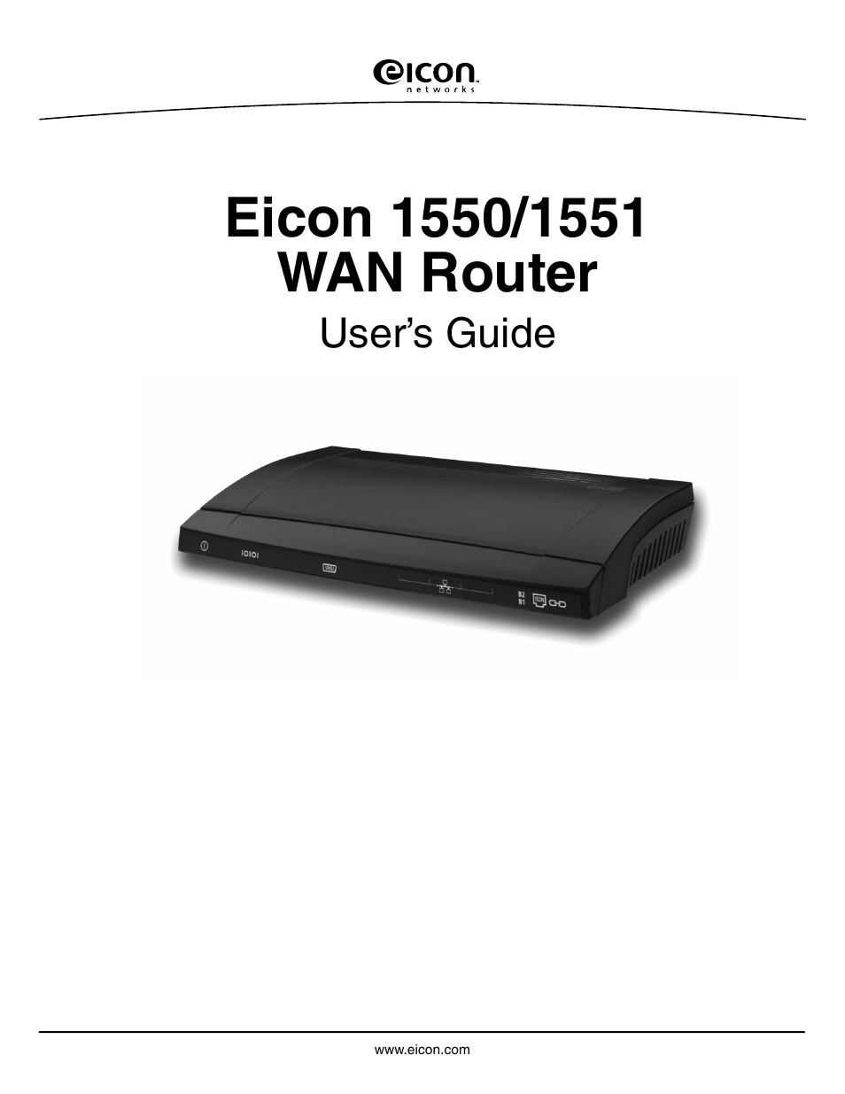 Eicon Networks 1550 User Manual | 157 pages