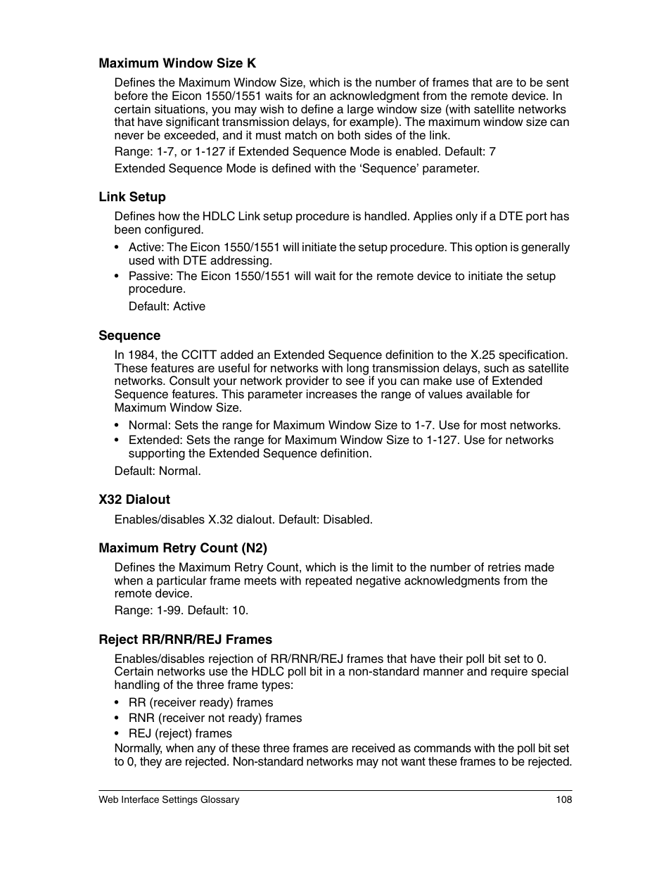 Eicon Networks 1550 User Manual | Page 108 / 157