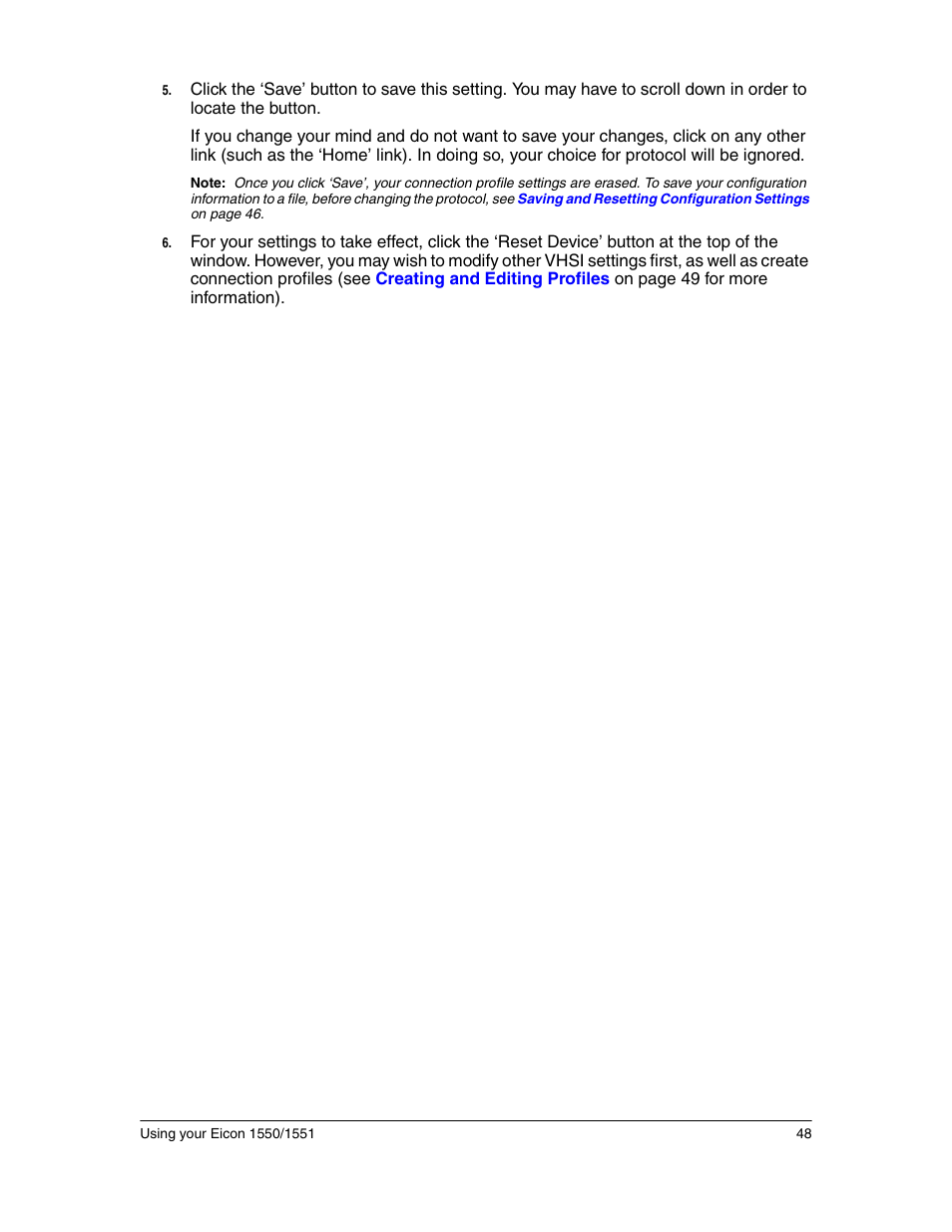 Eicon Networks 1550 User Manual | Page 48 / 157
