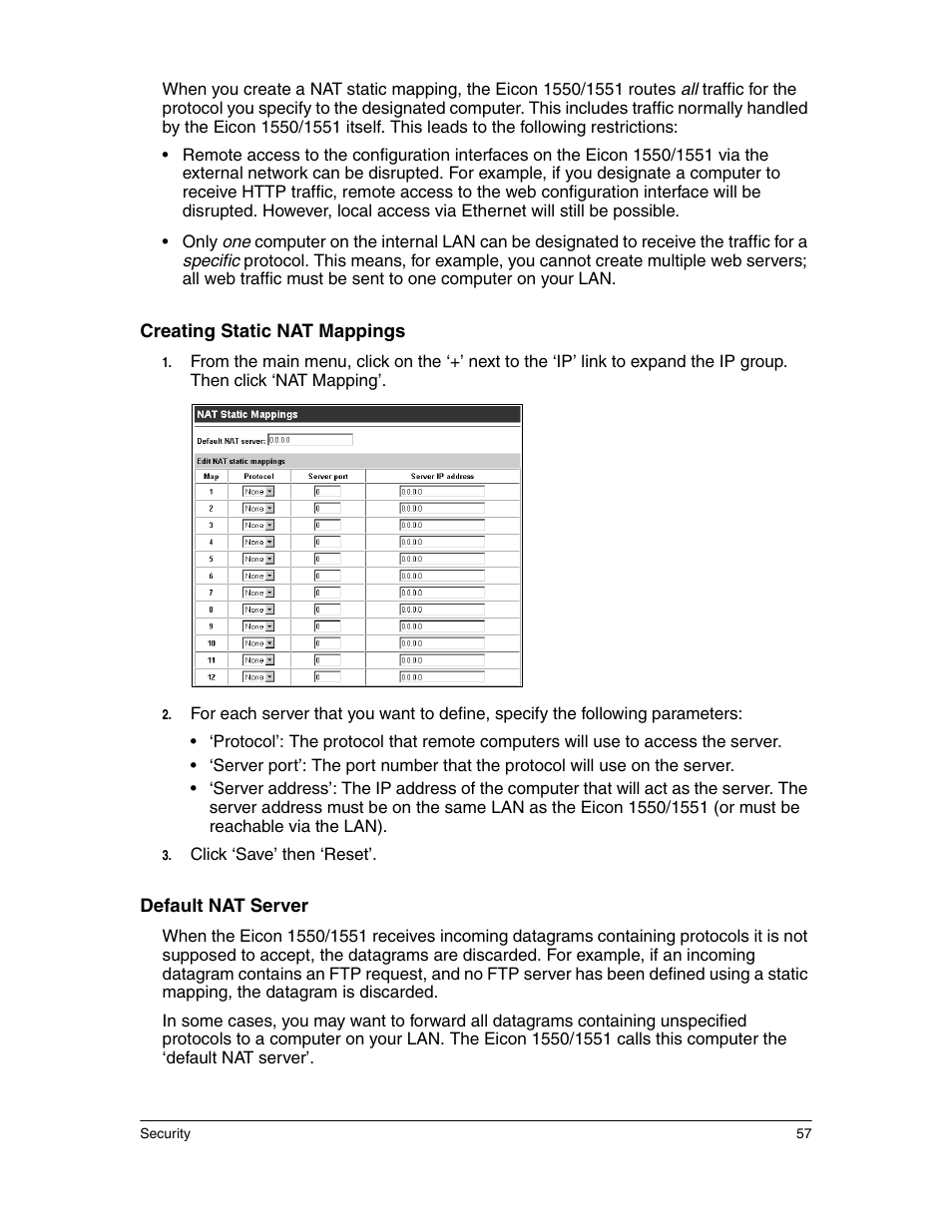 Eicon Networks 1550 User Manual | Page 57 / 157