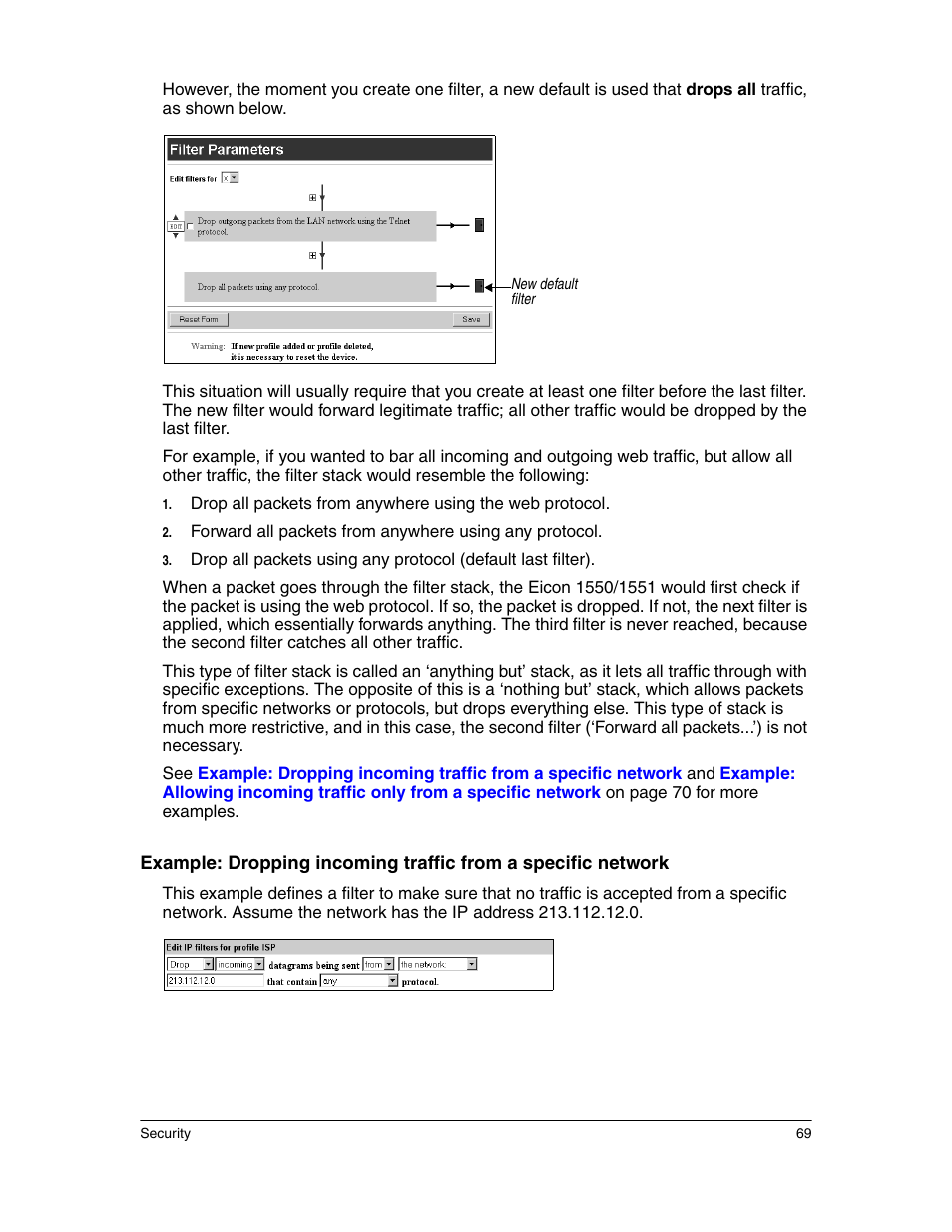 Eicon Networks 1550 User Manual | Page 69 / 157