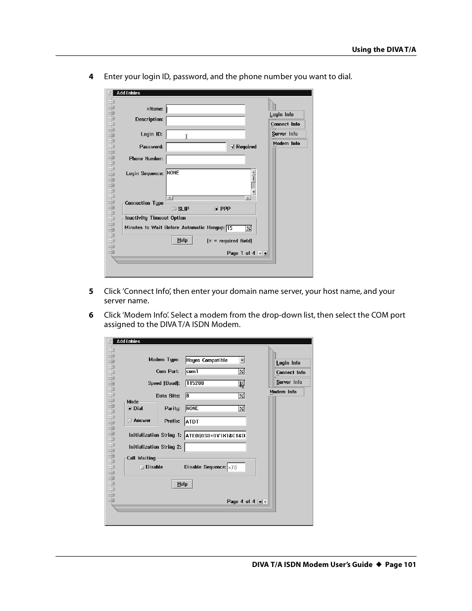 Eicon Networks DIVA T/A ISDN User Manual | Page 101 / 146
