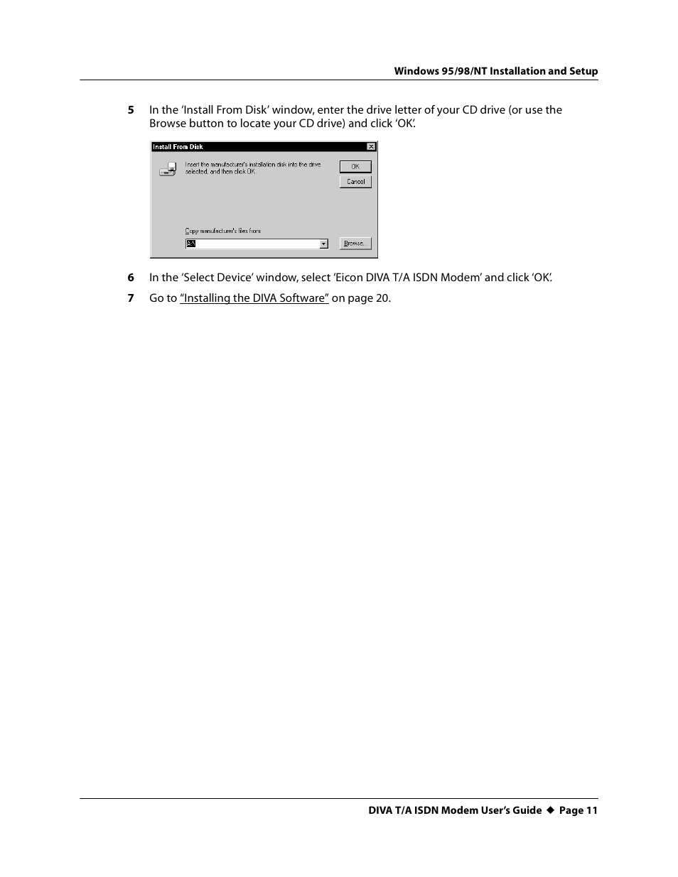 Eicon Networks DIVA T/A ISDN User Manual | Page 11 / 146