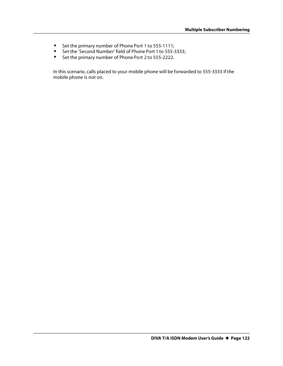 Eicon Networks DIVA T/A ISDN User Manual | Page 122 / 146