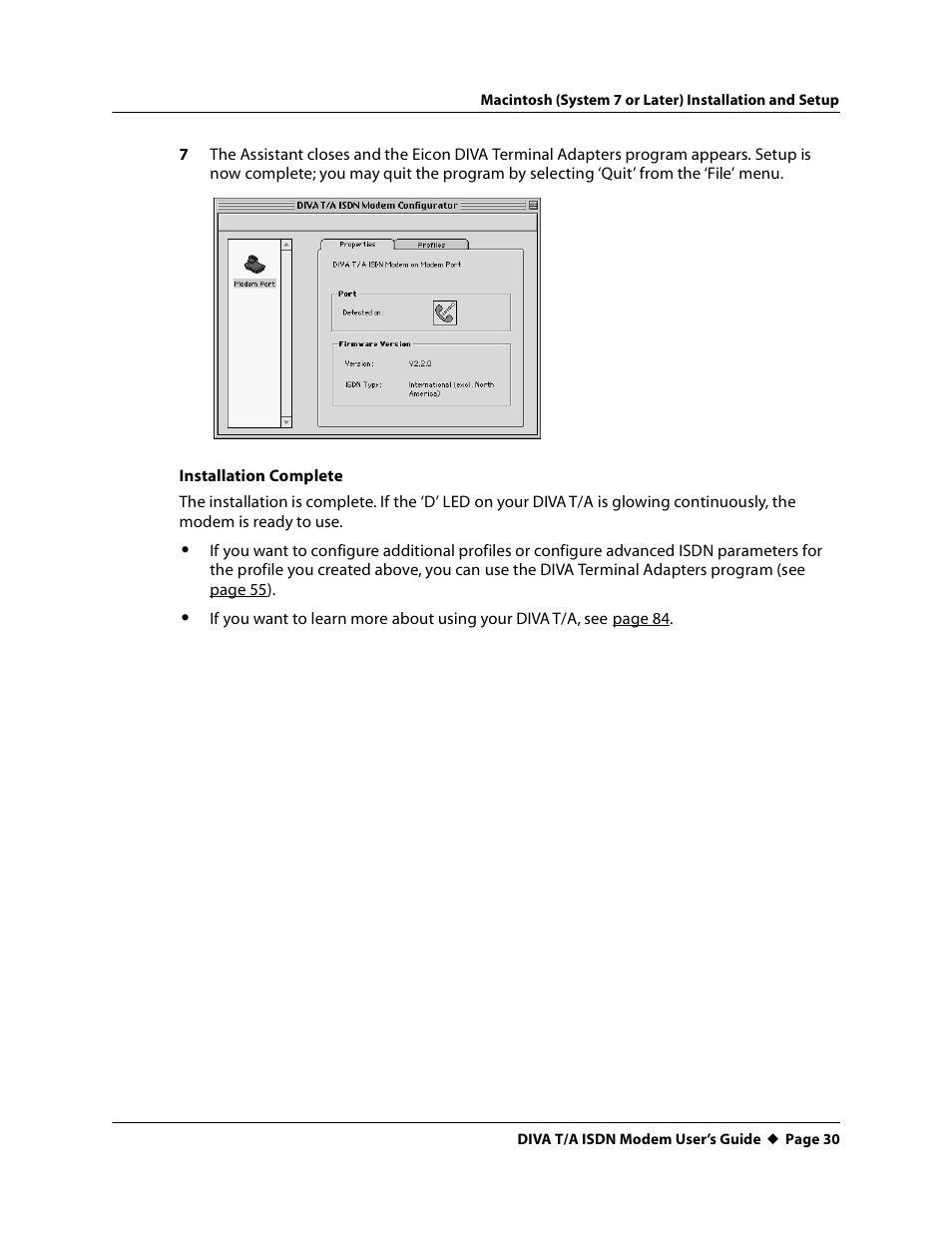 Eicon Networks DIVA T/A ISDN User Manual | Page 30 / 146