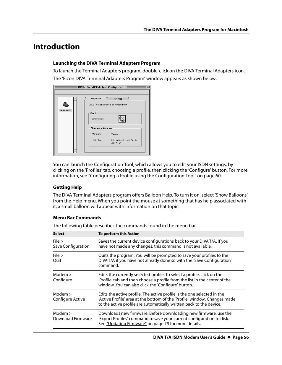 Introduction | Eicon Networks DIVA T/A ISDN User Manual | Page 56 / 146