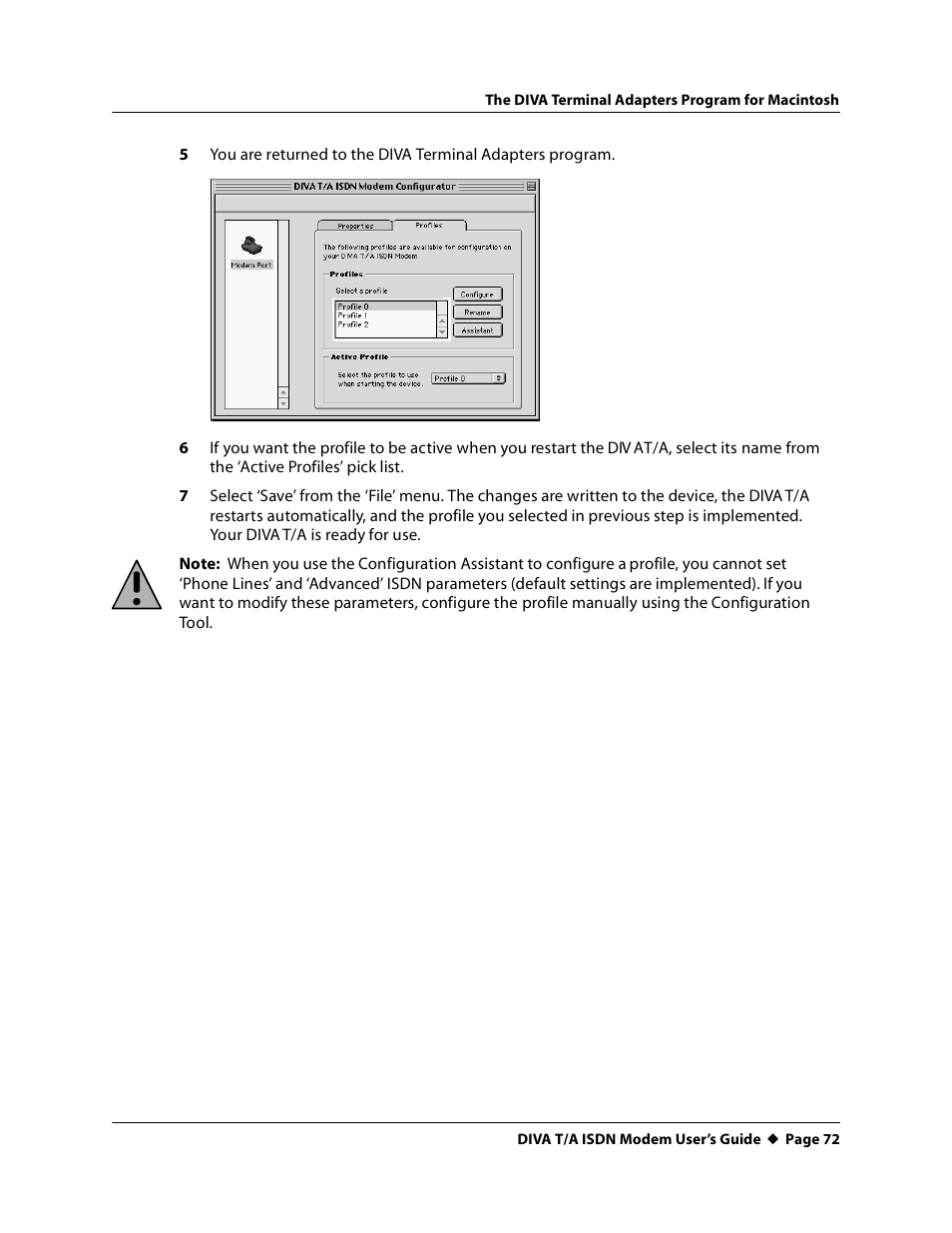 Eicon Networks DIVA T/A ISDN User Manual | Page 72 / 146