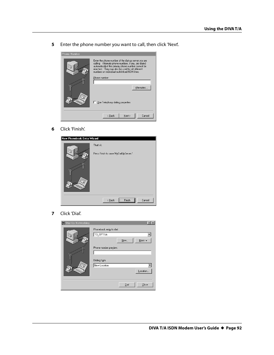 Eicon Networks DIVA T/A ISDN User Manual | Page 92 / 146