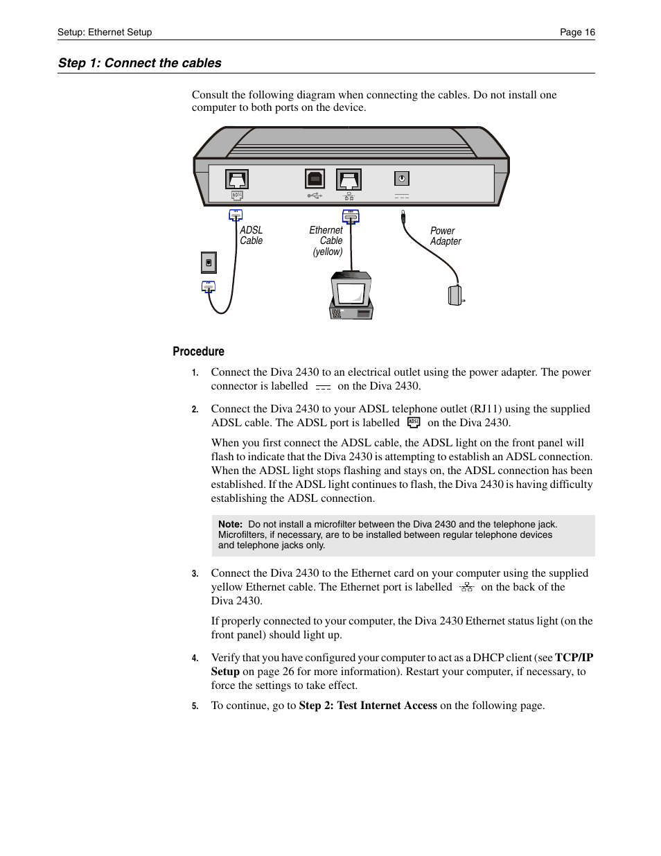 Eicon Networks Diva 2430 User Manual | Page 16 / 68