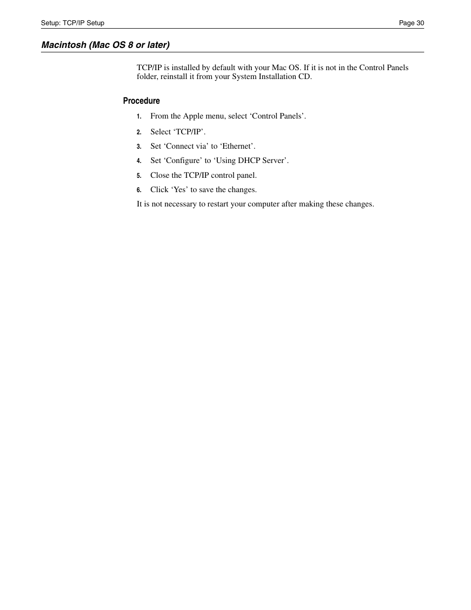 Macintosh (mac os 8 or later) | Eicon Networks Diva 2430 User Manual | Page 30 / 68