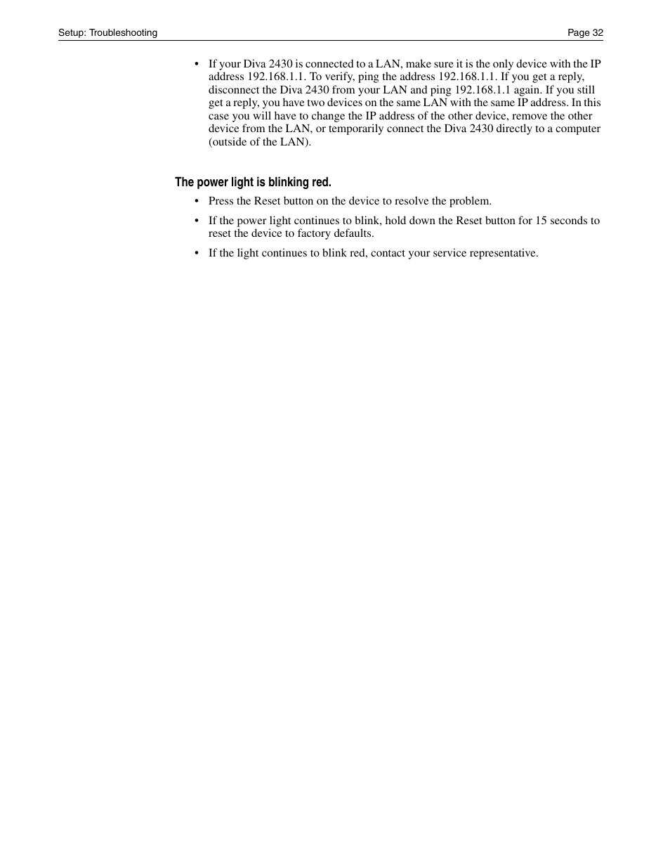Eicon Networks Diva 2430 User Manual | Page 32 / 68