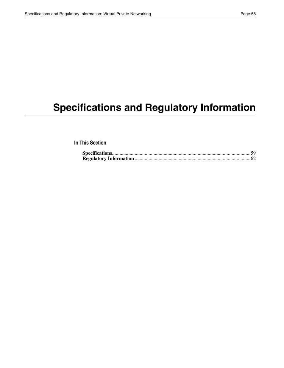 Specifications and regulatory information | Eicon Networks Diva 2430 User Manual | Page 58 / 68