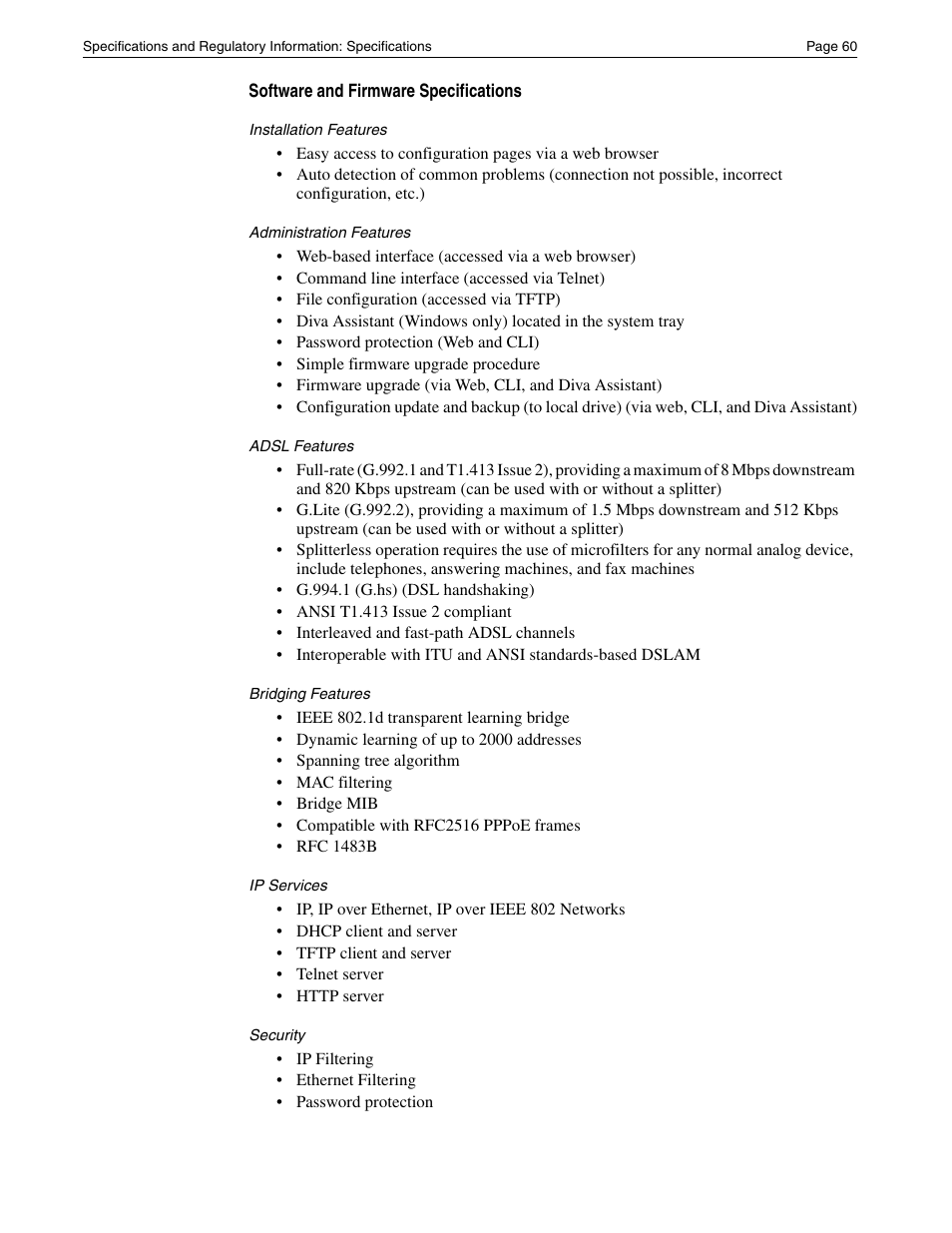 Eicon Networks Diva 2430 User Manual | Page 60 / 68