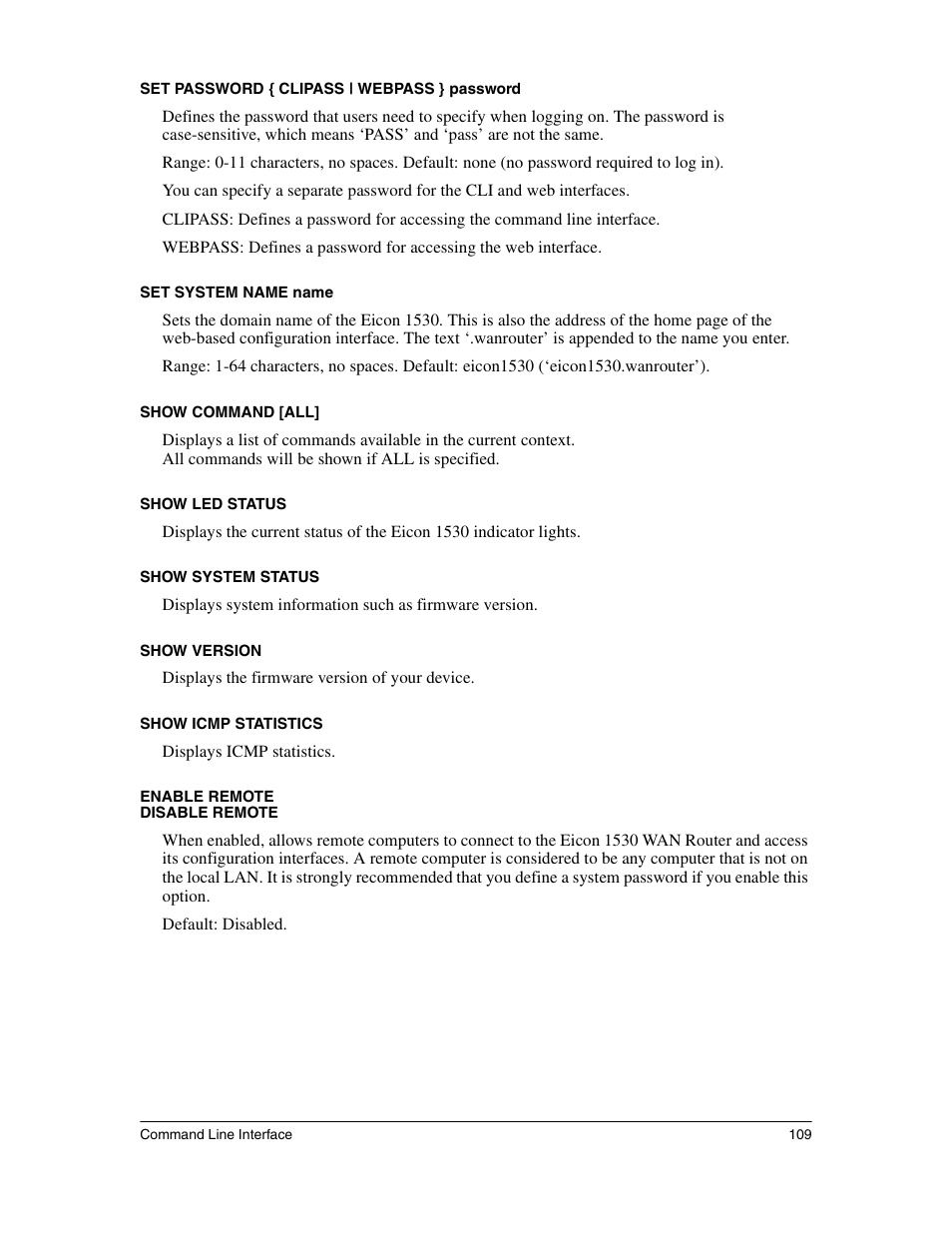 Eicon Networks 1530 User Manual | Page 109 / 162