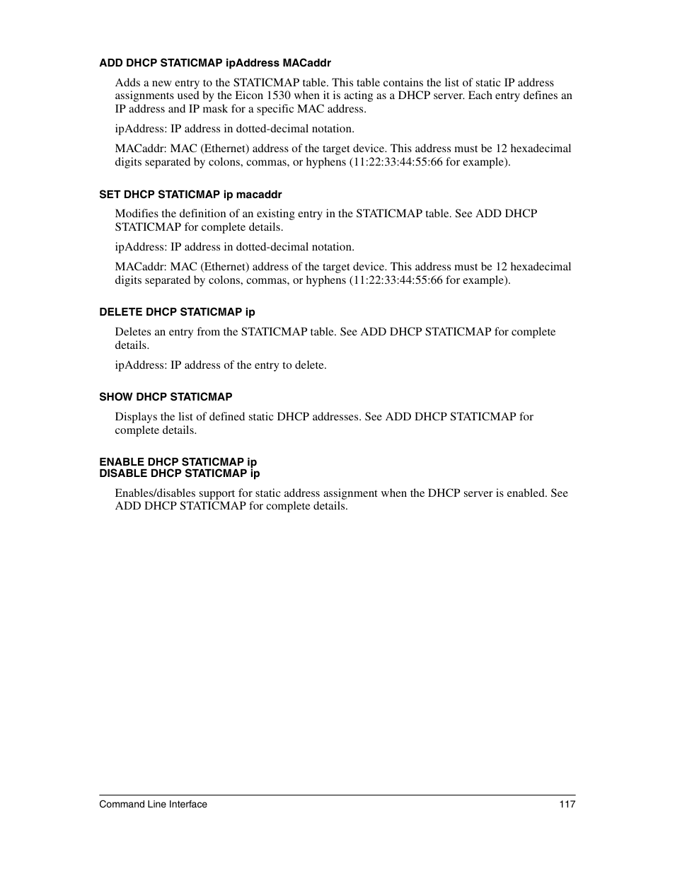Eicon Networks 1530 User Manual | Page 117 / 162