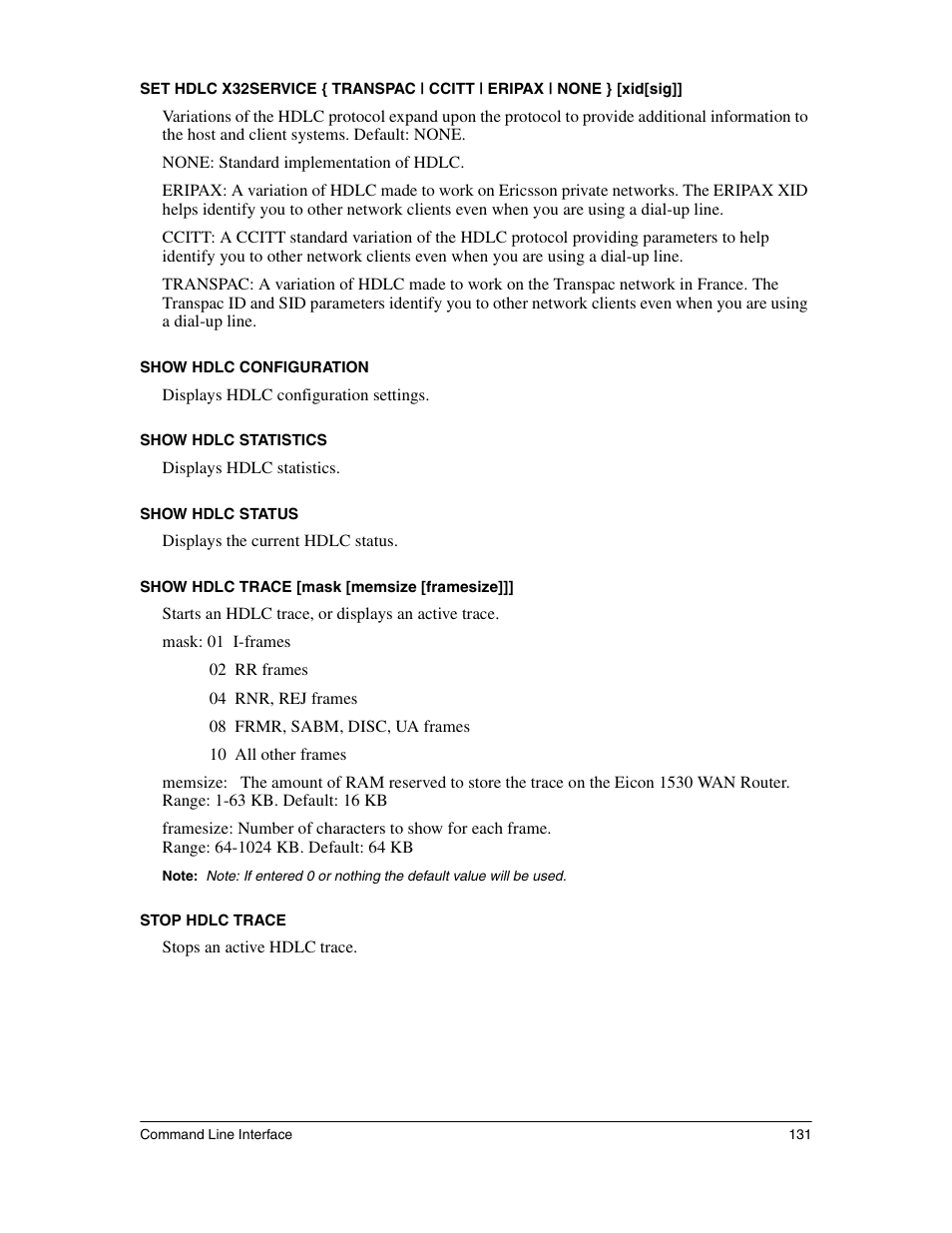 Eicon Networks 1530 User Manual | Page 131 / 162