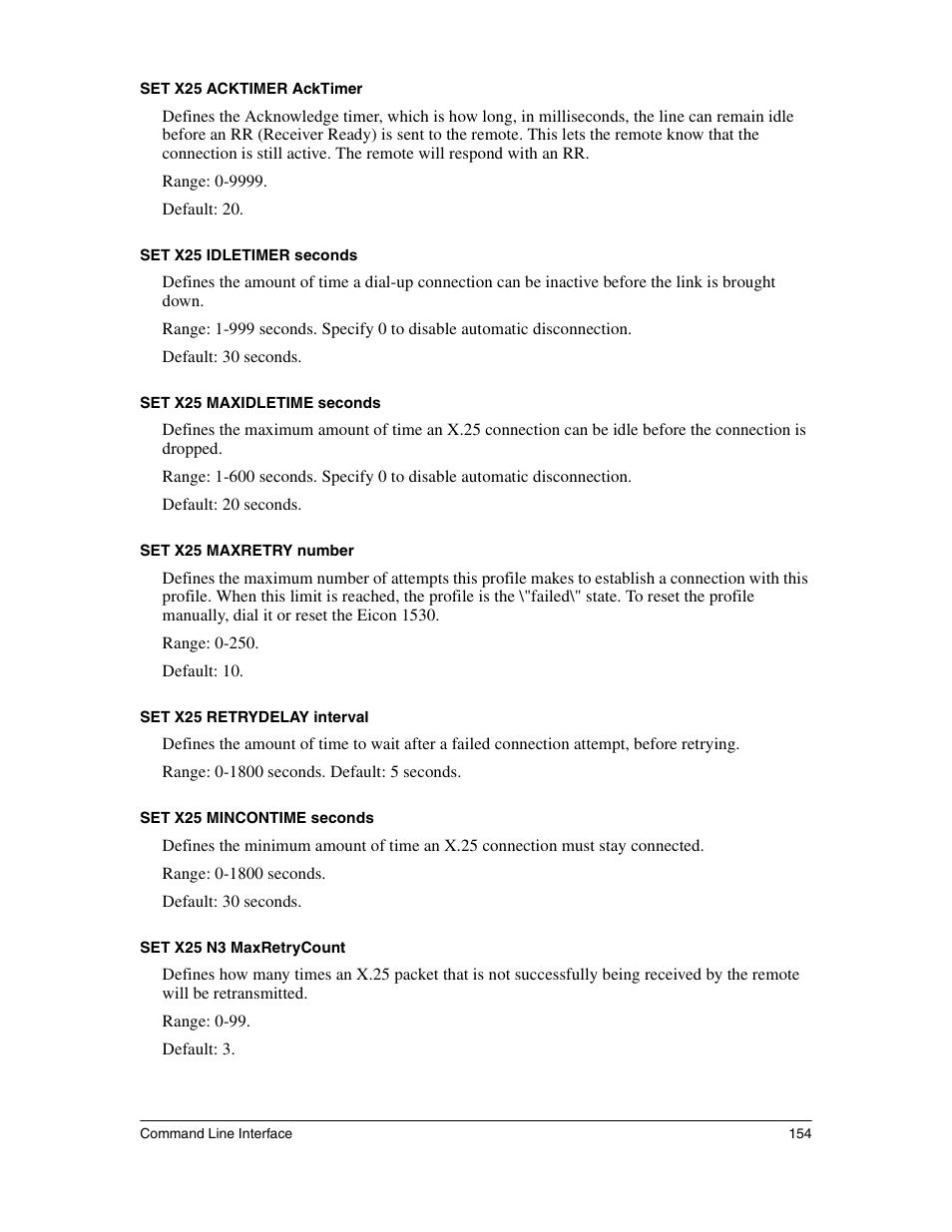 Eicon Networks 1530 User Manual | Page 154 / 162