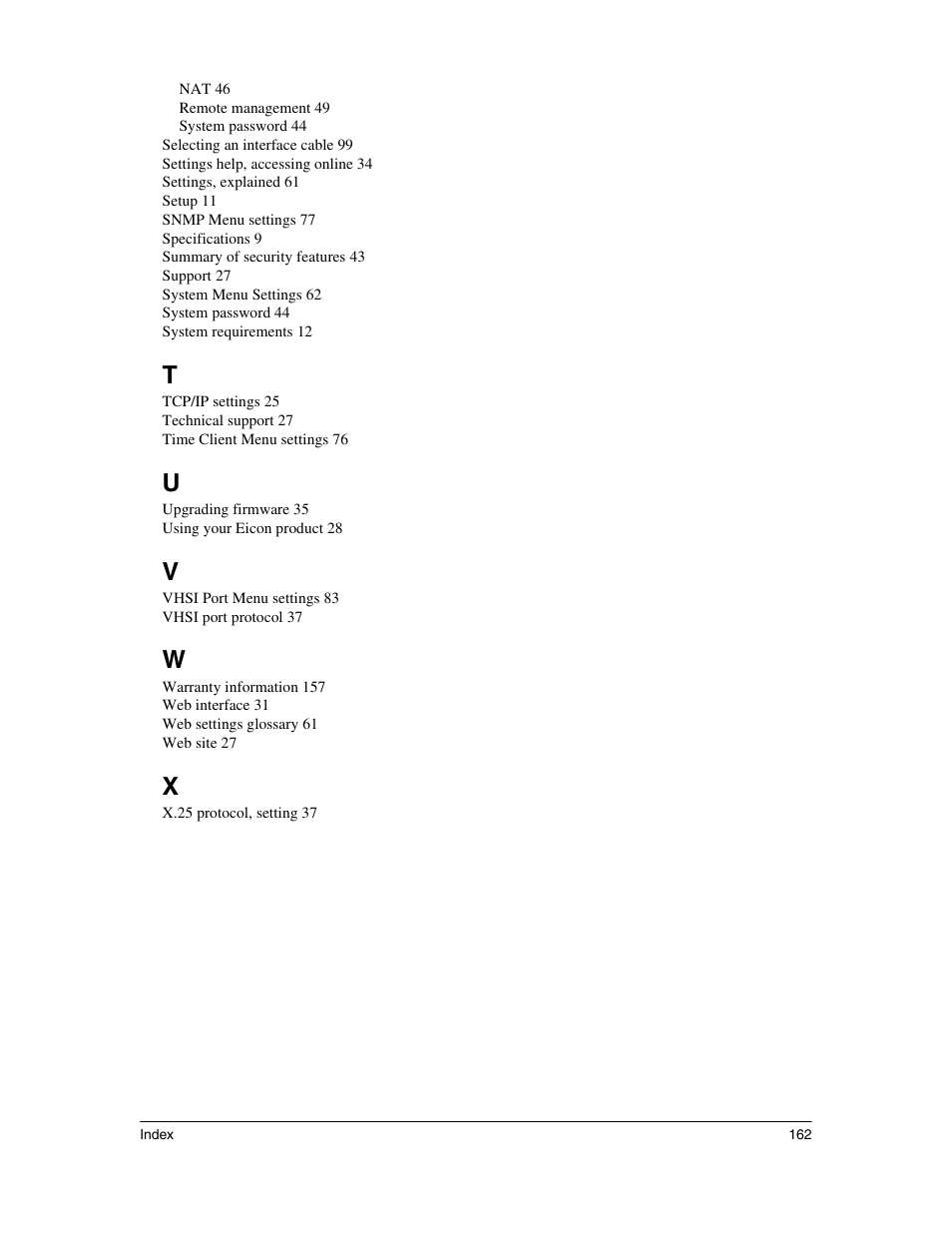 Eicon Networks 1530 User Manual | Page 162 / 162