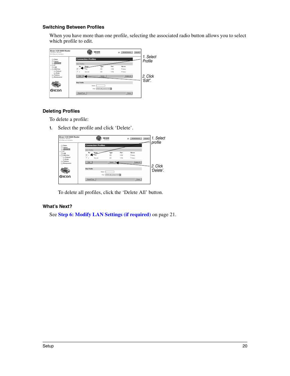 Eicon Networks 1530 User Manual | Page 20 / 162