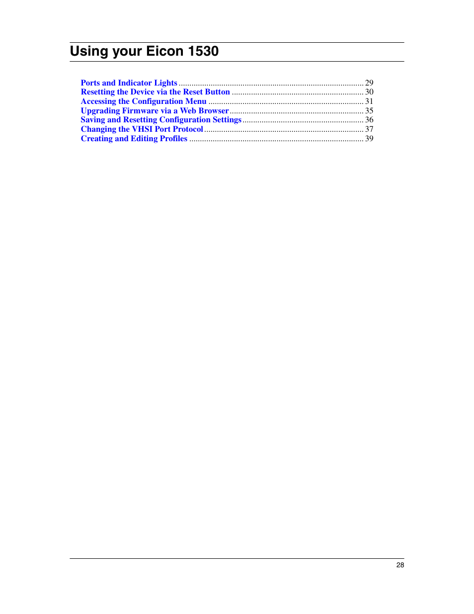 Using your eicon1530, Using your eicon 1530 | Eicon Networks 1530 User Manual | Page 28 / 162