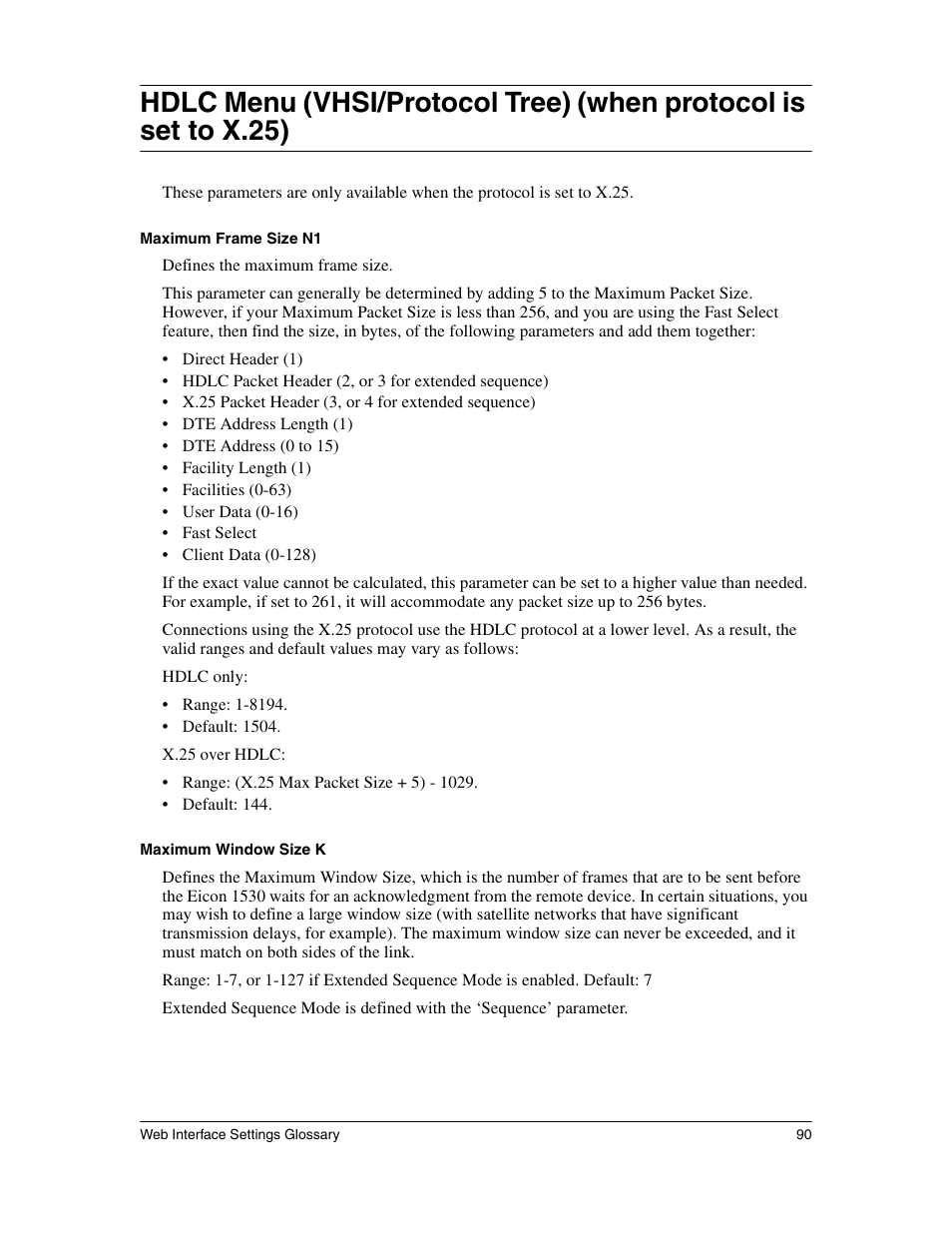 Eicon Networks 1530 User Manual | Page 90 / 162