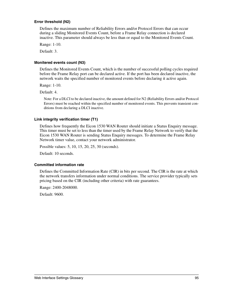 Eicon Networks 1530 User Manual | Page 95 / 162