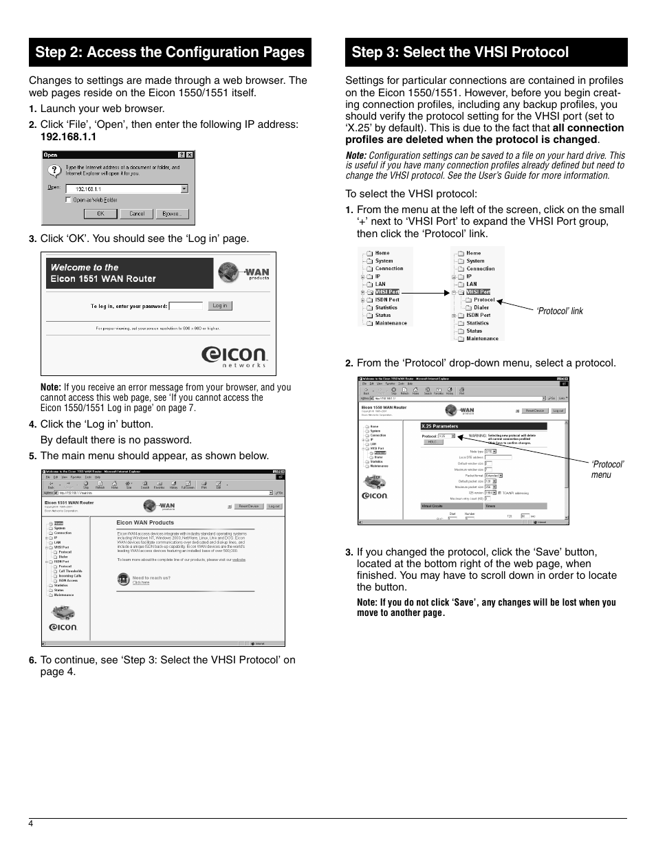 Eicon Networks 1551 User Manual | Page 4 / 8