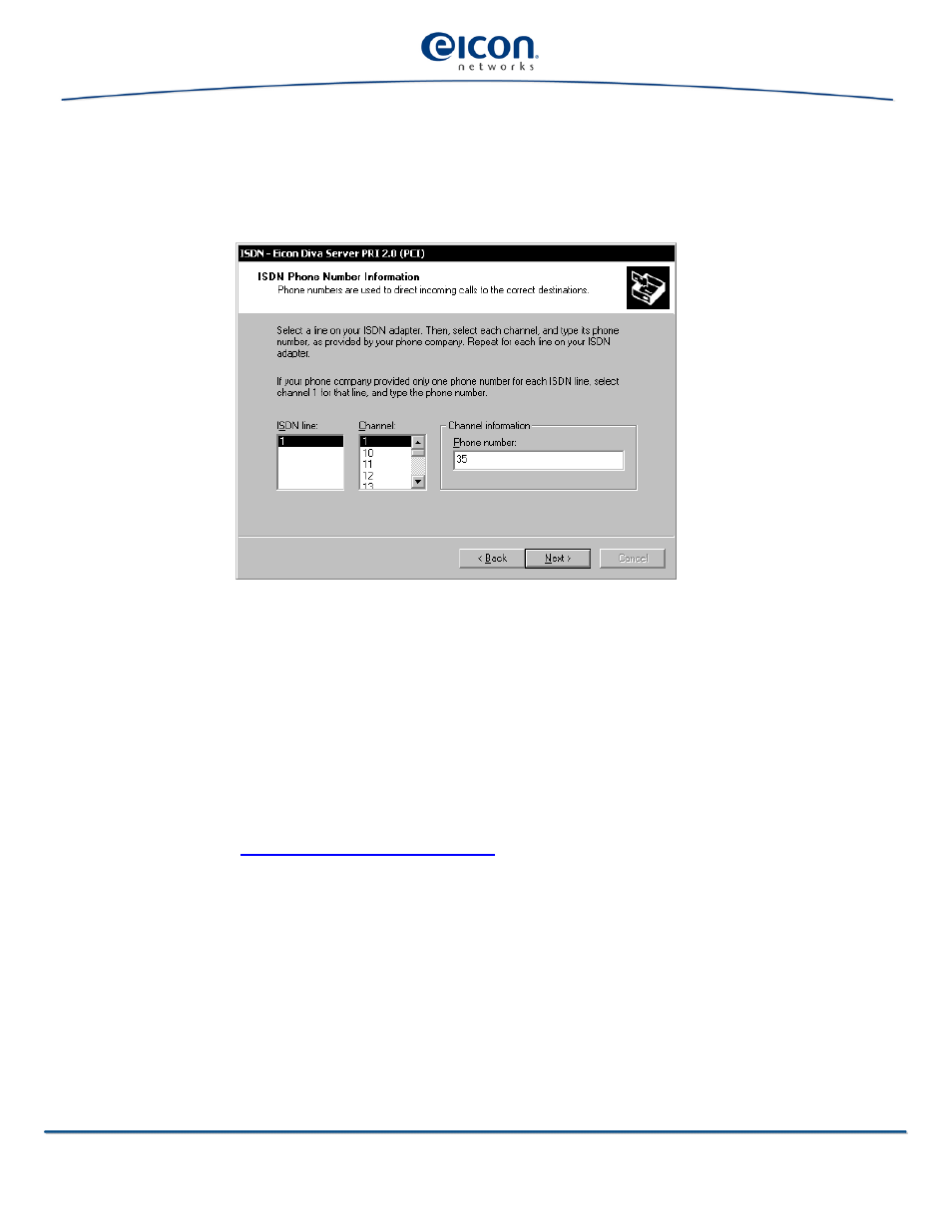 Eicon Networks V8.3 User Manual | Page 35 / 76