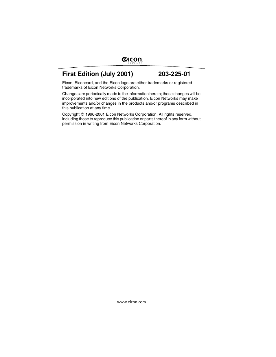 Eicon Networks C2x Family User Manual | Page 2 / 24