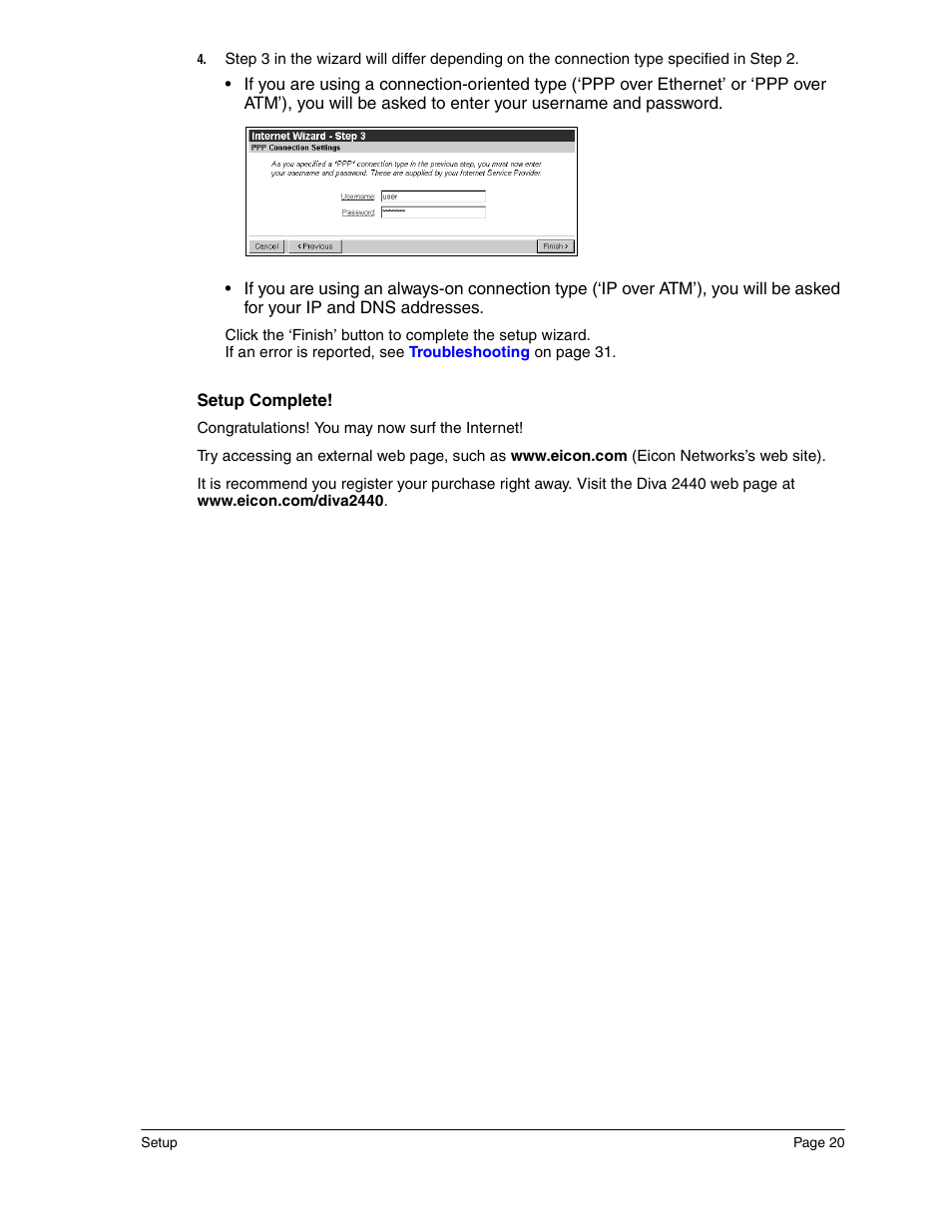 Eicon Networks Diva 2440 User Manual | Page 20 / 94