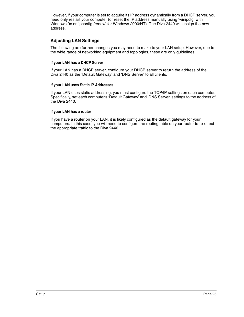 Eicon Networks Diva 2440 User Manual | Page 26 / 94