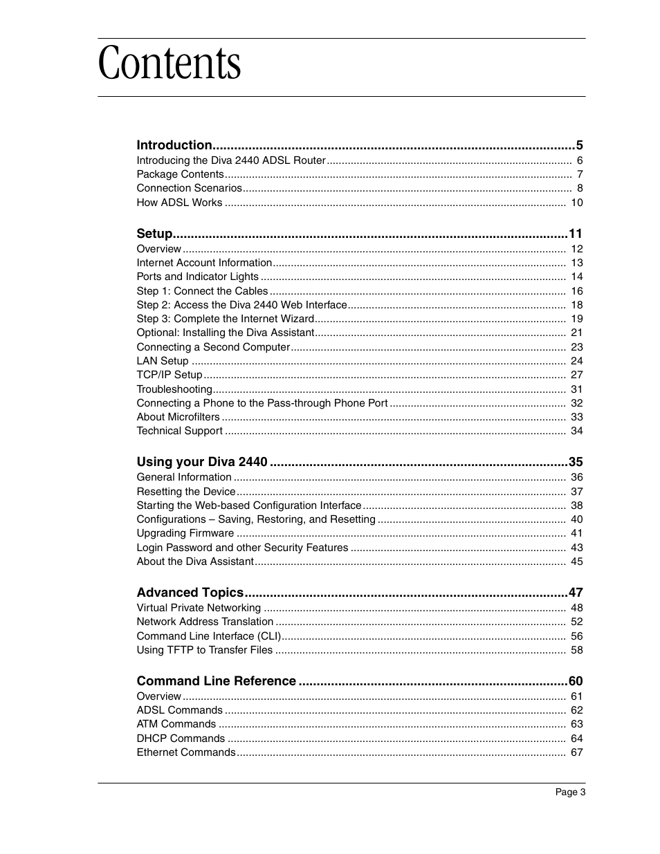 Eicon Networks Diva 2440 User Manual | Page 3 / 94