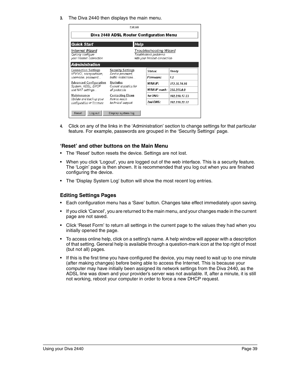 Eicon Networks Diva 2440 User Manual | Page 39 / 94
