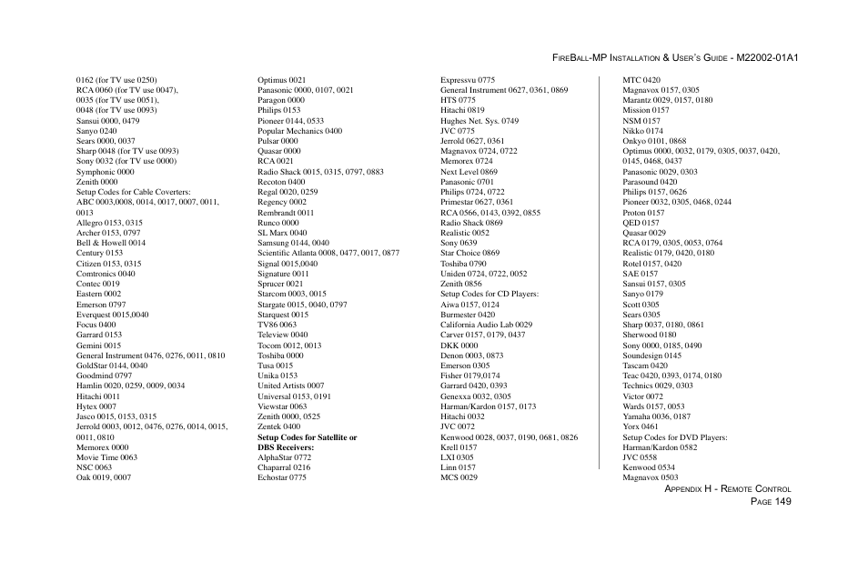 Escient MP-100 User Manual | Page 149 / 161