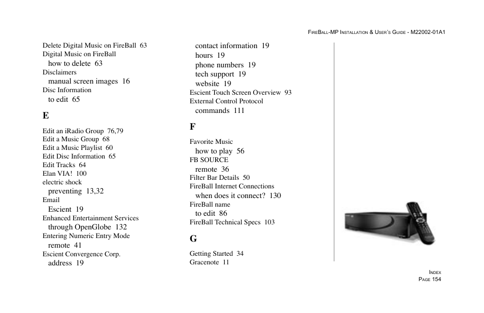 Escient MP-100 User Manual | Page 154 / 161