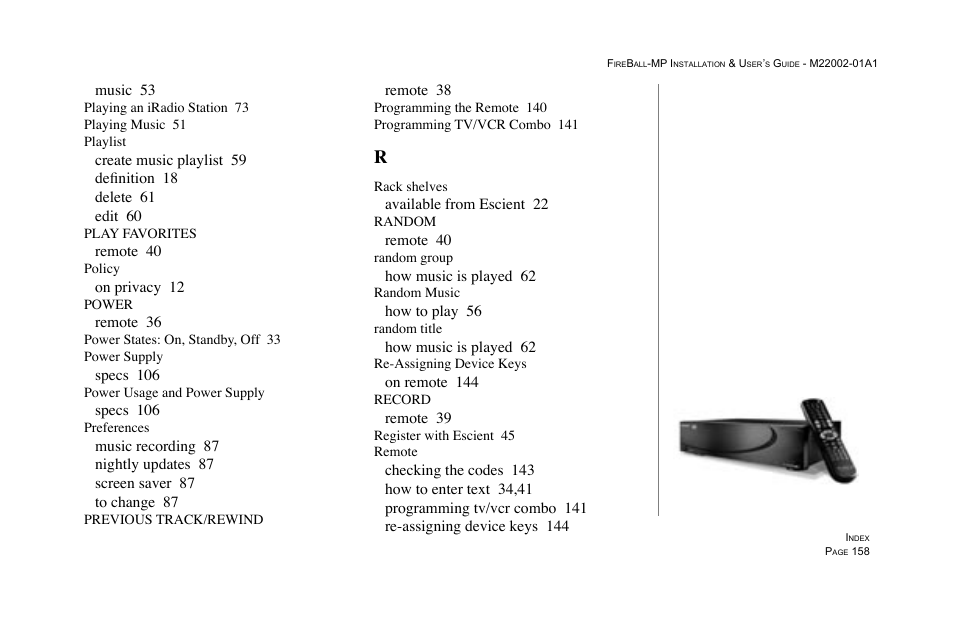 Escient MP-100 User Manual | Page 158 / 161