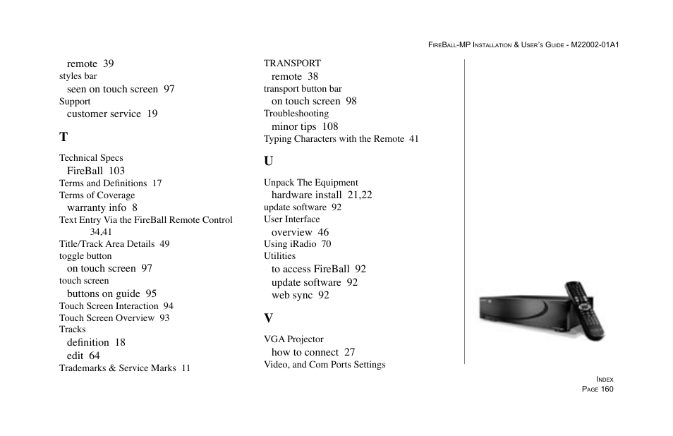 Escient MP-100 User Manual | Page 160 / 161