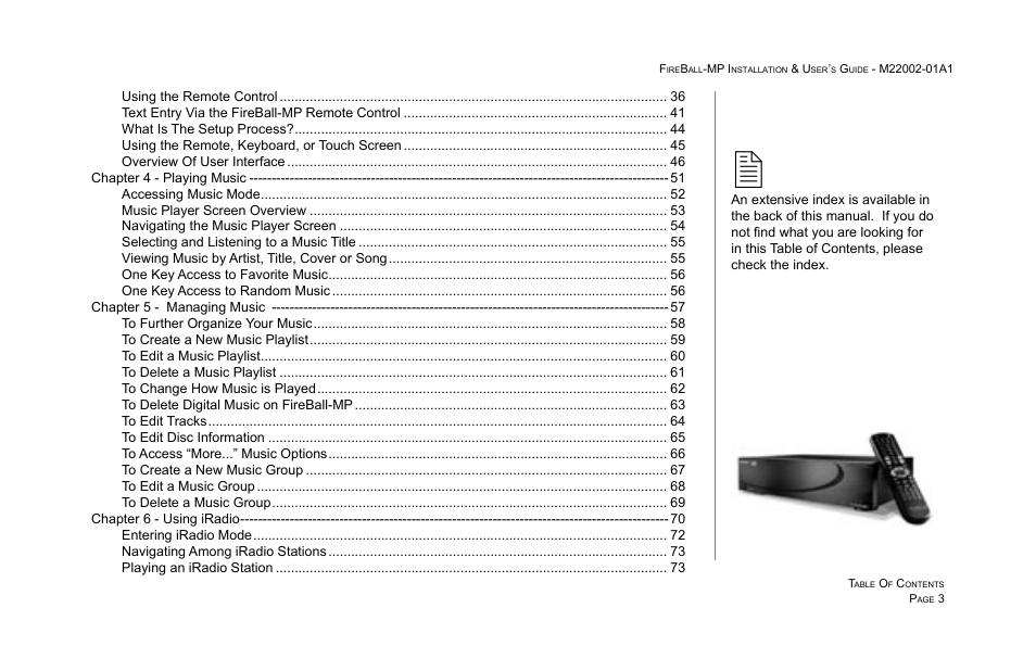 Escient MP-100 User Manual | Page 3 / 161