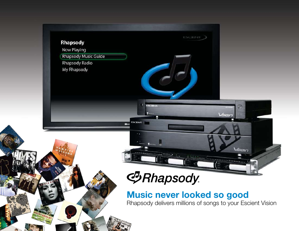 Music never looked so good | Escient VISION M51003-02A7 User Manual | Page 6 / 42