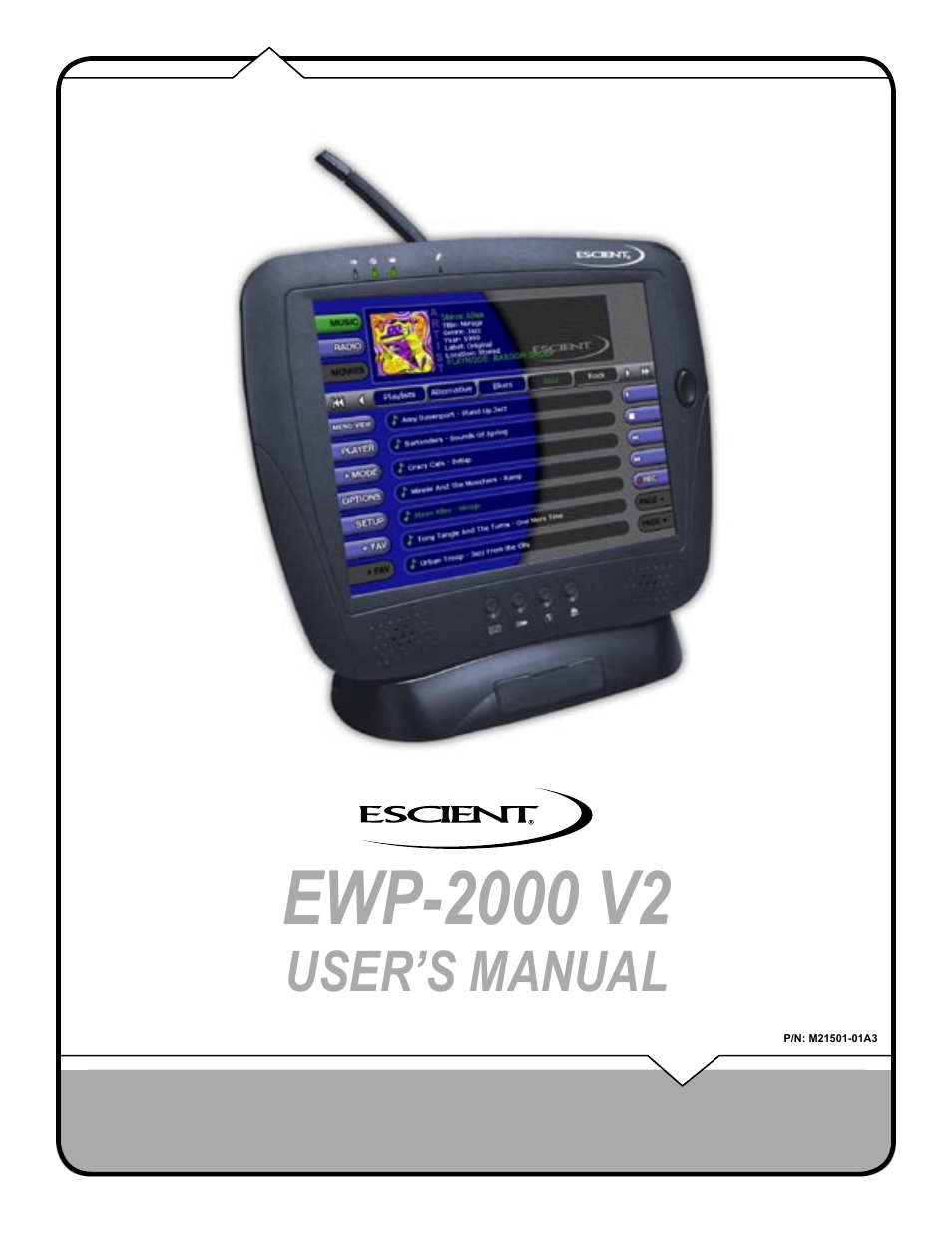 Escient EWP-2000 V2 User Manual | 44 pages
