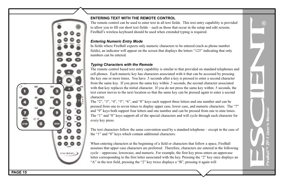 Escient ZP-'1 User Manual | Page 15 / 77