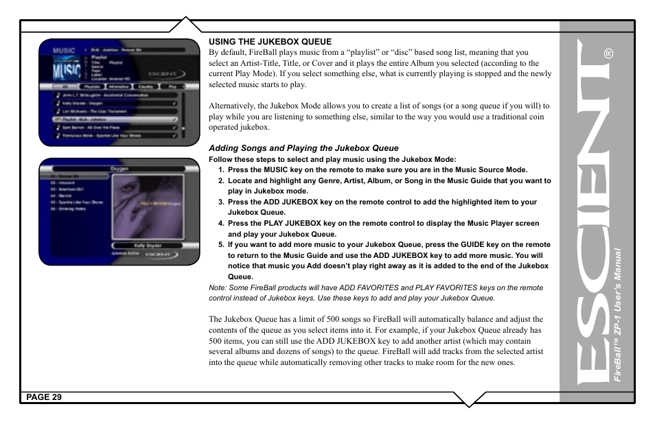 Escient ZP-'1 User Manual | Page 29 / 77