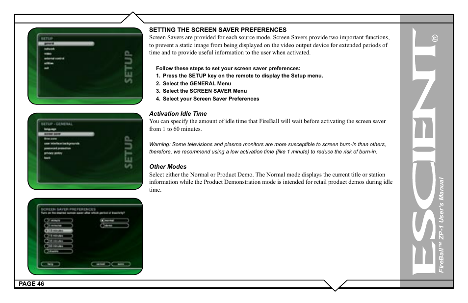Escient ZP-'1 User Manual | Page 46 / 77