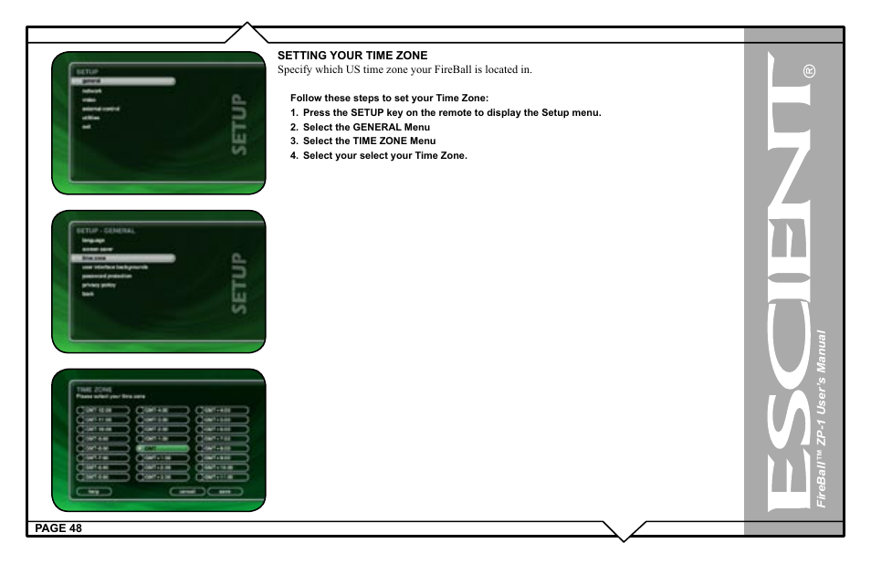 Escient ZP-'1 User Manual | Page 48 / 77