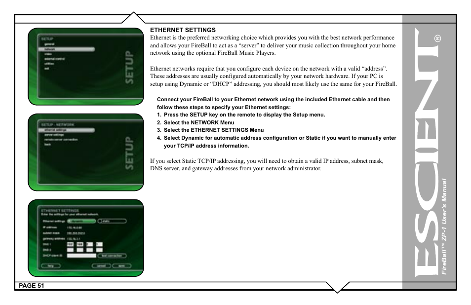 Escient ZP-'1 User Manual | Page 51 / 77