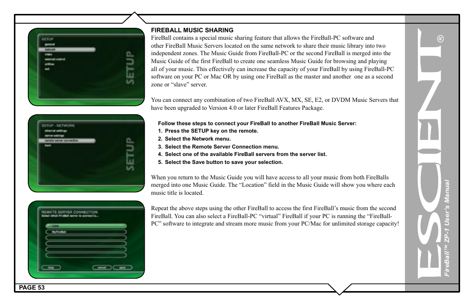 Escient ZP-'1 User Manual | Page 53 / 77