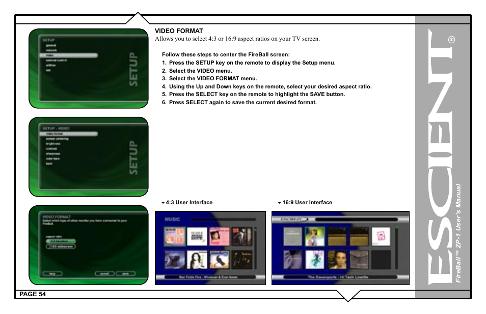 Escient ZP-'1 User Manual | Page 54 / 77
