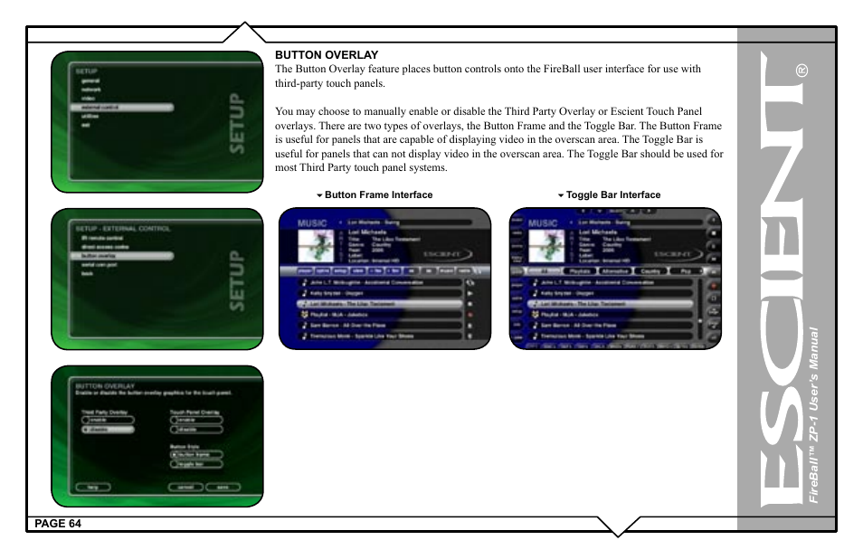 Escient ZP-'1 User Manual | Page 64 / 77