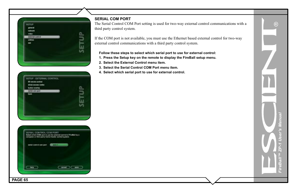 Escient ZP-'1 User Manual | Page 65 / 77