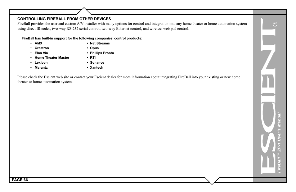 Escient ZP-'1 User Manual | Page 66 / 77